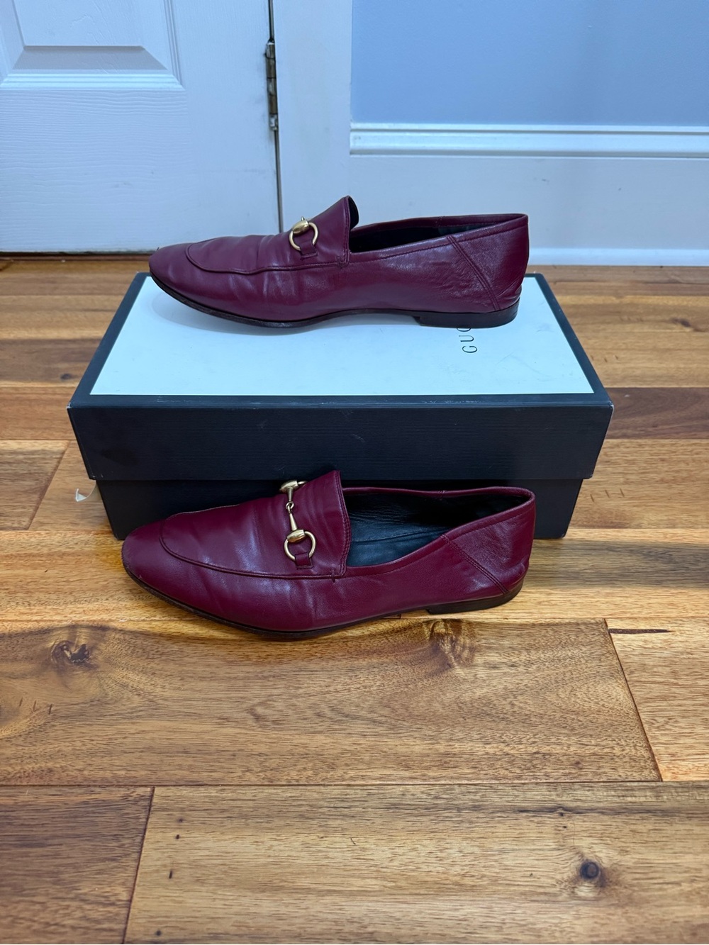 Gucci Horsebit Loafers Men's Strong Red Leather Sz 9.5 - Picture 6 of 9